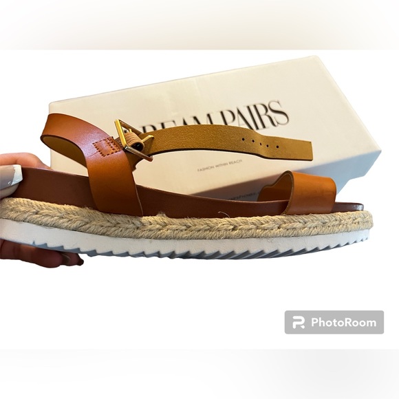 Women’s Open Toe Ankle Strap Espadrille Casual Flatform Platform Wedge Sandals - Picture 1 of 3